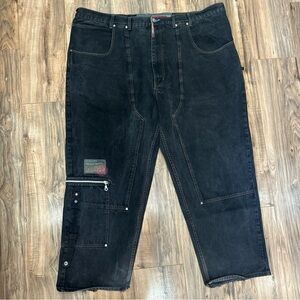 Vintage Paco Baggy Jeans Y2K Skater Grunge Men's 52w X 30L Black Utility